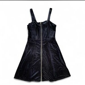 Black Velvet Mini Dress